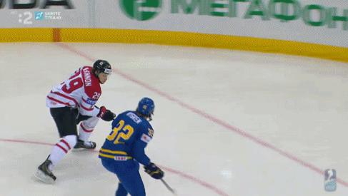 Big hit on Nathan MacKinnon